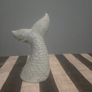 Pearlescent Green Ceramic Mermaid Tail